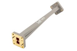 WRD-750 90°扭波导，UG方盖法兰，7.5 GHz至18 GHz，黄铜