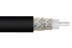 Flexible RG223 Coax Cable Double Shielded with Black PVC Jacket