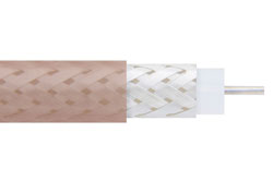 Flexible RG303 Coax Cable Single Shielded with Tan FEP Jacket