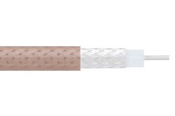 Flexible RG316 Coax Cable Single Shielded with Tan FEP Jacket