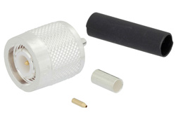 TNC Male Connector Crimp/Solder Attachment for LMR-100, PE-C100, RG174, RG188, RG316