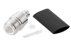 N Female Low PIM Connector Solder Attachment for SPP-250-LLPL, SPO-250, SPF-250