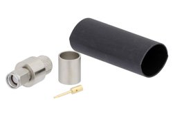 SMA Male Connector Crimp/Solder Attachment For LMR-400, PE-C400
