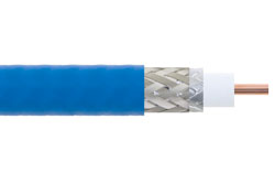 Low PIM Flexible TFT-5G-402 Coax Cable Double Shielded with Blue FEP Jacket