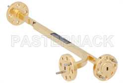 WR-10 Waveguide 20 dB Broadwall Coupler, UG-387/U-Mod Round Cover Flange, E-Plane Coupled Port, 75 GHz to 110 GHz, Brass Copper（图2）