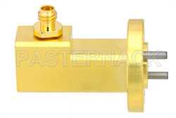 WR-12 UG-387/U Round Cover Flange to 1.0mm Female Waveguide to Coax Adapter Operating from 60 GHz to 90 GHz（图2）