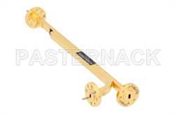 WR-15 Waveguide 20 dB Broadwall Coupler, UG-385/U Round Cover Flange, E-Plane Coupled Port, 50 GHz to 75 GHz, Brass Copper（图2）