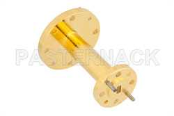 WR-15 to WR-19 Waveguide Transition 1.5 Inch Length, UG-385/U Round Cover Flange to UG-383/U-Mod Round Cover Flange（图2）