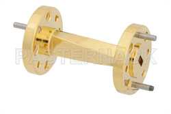 WR-15 45 Degree Right-hand Waveguide Twist With a UG-385/U Flange Operating From 50 GHz to 75 GHz（图2）