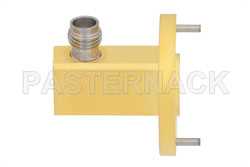 WR-22 UG-383/U Round Cover Flange to 2.4mm Female Waveguide to Coax Adapter Operating from 33 GHz to 50 GHz（图2）