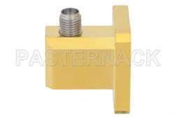 WR-42 UG-597/U Square Cover Flange to 2.92mm Female Waveguide to Coax Adapter Operating from 18 GHz to 26.5 GHz（图2）