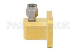 WR-42 UG-597/U Square Cover Flange to 2.92mm Male Waveguide to Coax Adapter Operating from 18 GHz to 26.5 GHz（图2）