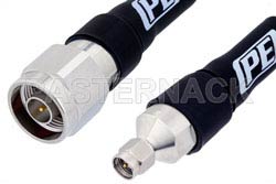 N Male to SMA Male Low Loss Test Cable 100 CM Length Using PE-P300LL Coax, RoHS（图2）