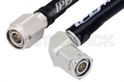 TNC Male to TNC Male Right Angle Low Loss Test Cable 50 CM Length Using PE-P142LL Coax with HeatShrink, LF Solder, RoHS（图2）