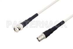 BNC Male to BNC Female Low Frequency Low Loss Cable 24 Inch Length Using PE-SF200LL Coax, RoHS（图2）