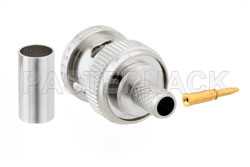 BNC Male Connector Crimp/Solder Attachment for RG59B/U Plenum, RG59-P, RG302（图2）