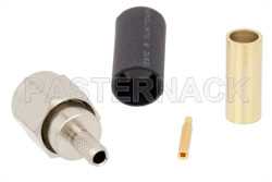 SMA Male Connector Solder Attachment for RG188-DS, RG316-DS（图2）