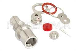 SHV Jack Bulkhead Mount Connector Clamp/Solder Attachment for RG174, RG316, RG188, .480 inch D Hole（图2）