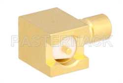 SMB Jack Right Angle Connector Solder Attachment Surface Mount PCB（图2）