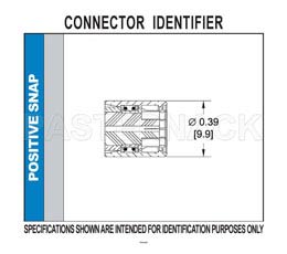 75 Ohm SMB Positive Snap Plug Connector Crimp/Solder Attachment For RG179, RG187（图2）