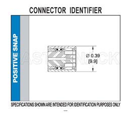 75 Ohm SMB Positive Snap Plug Right Angle Connector Crimp/Solder Attachment For RG179, RG187（图2）