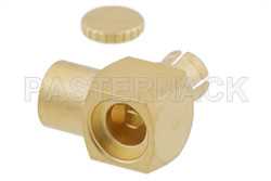 Mini SMP Female Right Angle Connector Solder Attachment for PE-SR405AL, PE-SR405FL, PE-SR405FLJ, PE-SR405TN, RG405（图2）