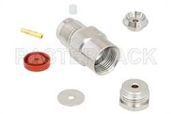 TNC Female Connector Clamp/Solder Attachment For RG178, RG196（图2）
