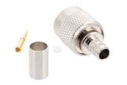 TNC Male Connector Crimp/Solder Attachment for PE-C240, RG8X, .240 inch, LMR-240, LMR-240-DB, LMR-240-UF（图2）