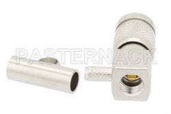 1.0/2.3 Plug Right Angle Connector Crimp/Solder Attachment For RG316-DS, RG188-DS（图2）