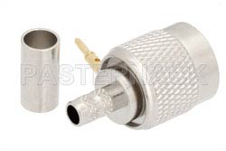 TNC Male Connector Crimp/Crimp Attachment for PE-C200, LMR-200, With POM Insulator（图2）