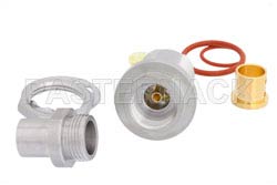 N Female Bulkhead Mount Precision Connector Clamp/Solder Attachment for PE-P300LL（图2）