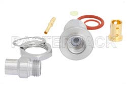 TNC Female Bulkhead Mount Precision Connector Clamp/Solder Attachment for PE-P142LL（图2）