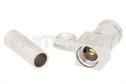 SMB Plug Right Angle Connector Crimp/Solder Attachment for RG188-DS, RG316-DS（图2）