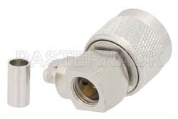 N Male Right Angle Connector Crimp/Solder Attachment for PE-C200, LMR-200（图2）