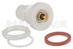 BNC Female Bulkhead Mount Hermetically Sealed Connector Solder Attachment Eyelet Terminal, IP67 Unmated（图2）