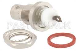 MHV Female Bulkhead Mount Connector Solder Attachment Solder Cup Terminal, IP67 Unmated（图2）