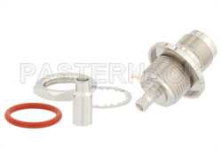 RP TNC Female Bulkhead Mount Connector Crimp/Solder Attachment for RG174, RG316, RG188, 0.100 inch, PE-B100, PE-C100, LMR-100, IP67 Rated（图2）