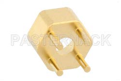 SMP Male Limited Detent Connector Solder Attachment Thru Hole PCB Hex Body Non Captive Center Contact（图2）