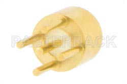 SMP Male Smooth Bore Connector Solder Attachment Thru Hole PCB, .140 inch Pin Length（图2）