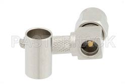 RP-SMA Male Right Angle Connector Crimp/Solder Attachment for RG55, RG142, RG223, RG400（图2）