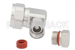 7/16 DIN Male Right Angle Connector Clamp/Non-Solder Contact Attachment For 1/2 inch Helical, IP 68 Rated（图2）
