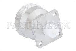 7/16 DIN Female Low PIM Connector Solder Attachment 4 Hole Flange Mount Stub Terminal, .120 inch Diameter（图2）