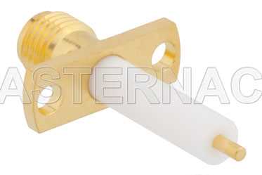 SMA Female Connector Solder Attachment 2 Hole Flange Mount Stub Terminal（图2）