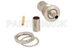 BNC Female Bulkhead Mount Isolated Ground Connector Crimp/Crimp Attachment for RG58, PE-C195, PE-P195, LMR-195（图2）