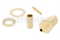 SMA Female Bulkhead Mount Connector Crimp/Solder Attachment for RG316, RG174, LMR-100（图2）
