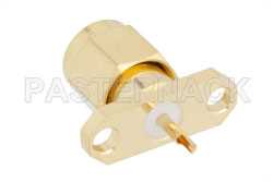 SMA Male Connector Solder Attachment 2 Hole Flange Mount Solder Cup Terminal（图2）