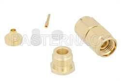 SMA Male Connector Clamp/Solder Attachment for RG316, RG174, LMR-100（图2）