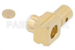 MMBX Plug Right Angle Snap-On Connector Solder Attachment for RG405, PE-SR405FL, PE-SR405FLJ, With Male Center Contact（图2）