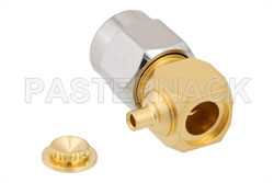 SMA Male Right Angle Connector Solder Attachment for PE-047SR, PE-SR047AL, PE-SR047FL（图2）