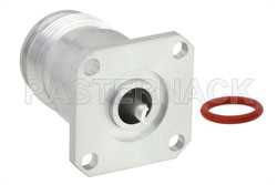 4.3-10 Female Low PIM Connector Solder Attachment 4 Hole Flange Mount Solder Cup Terminal, IP67 Rated（图2）